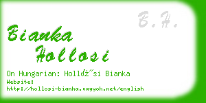 bianka hollosi business card